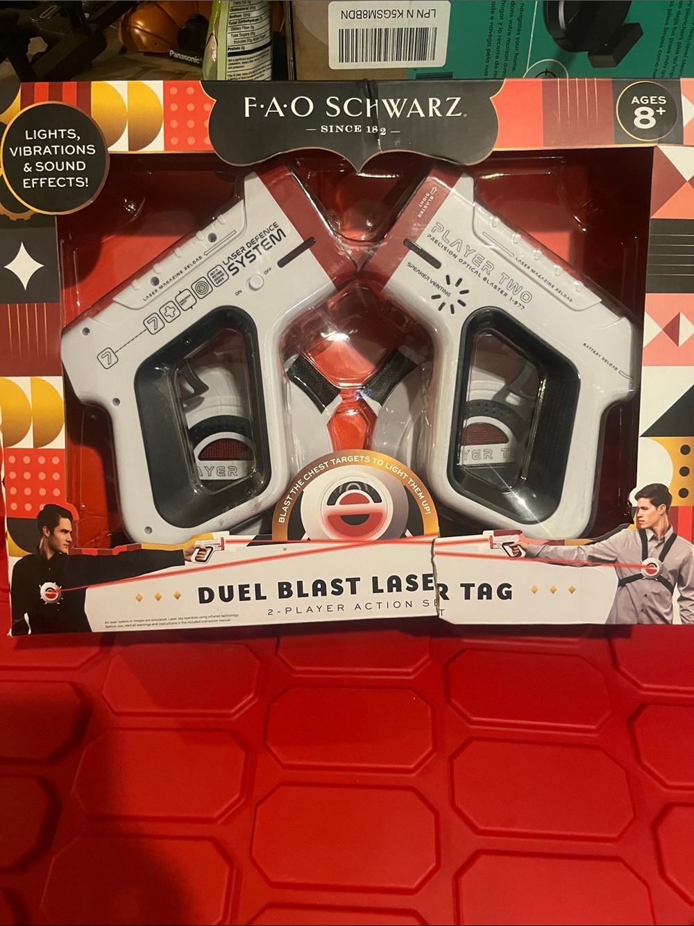 FAO Schwarz White & Black Duel Blast Laser Tag Set